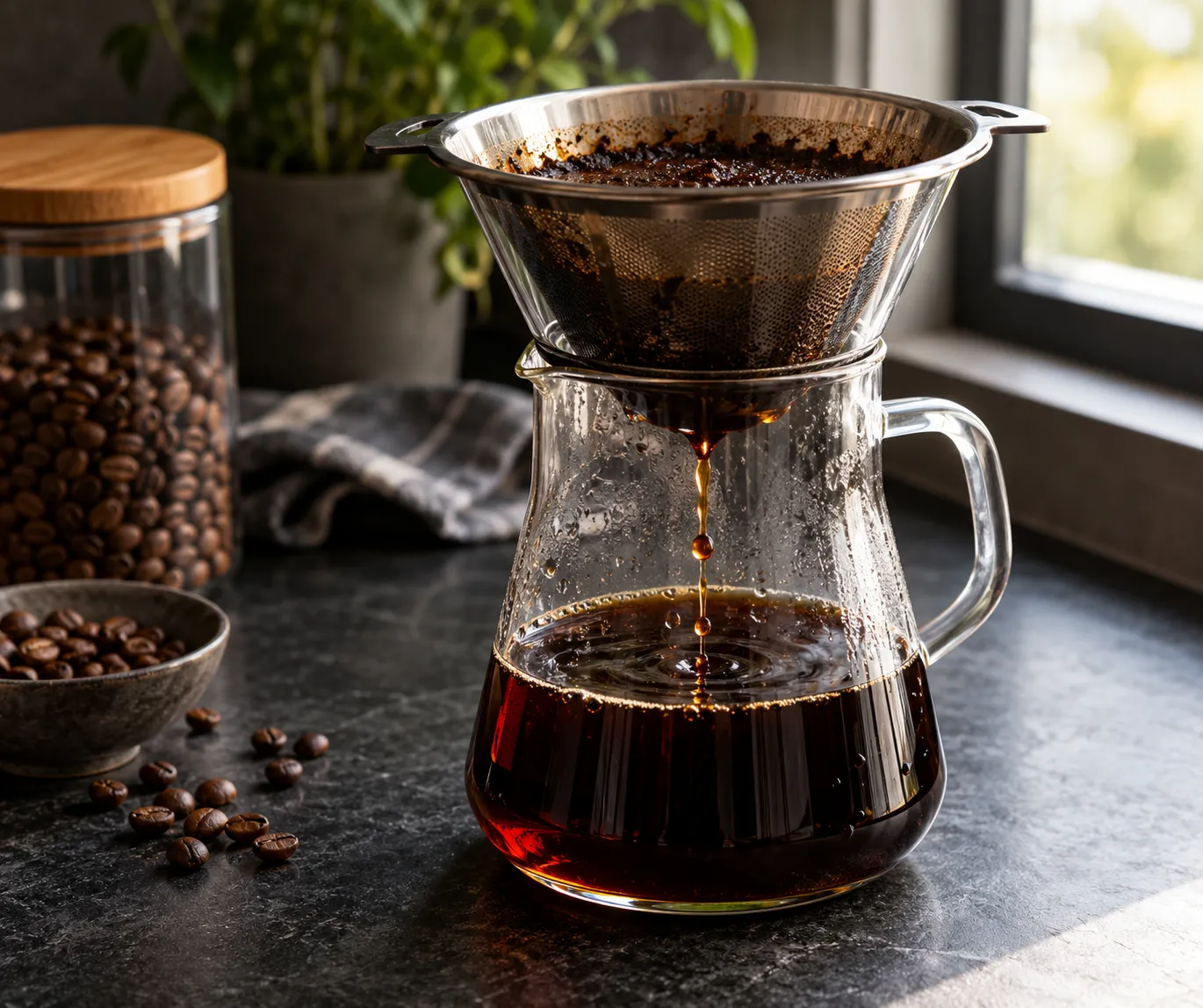 Филтриране на cold brew за чиста и балансирана студена кафе напитка