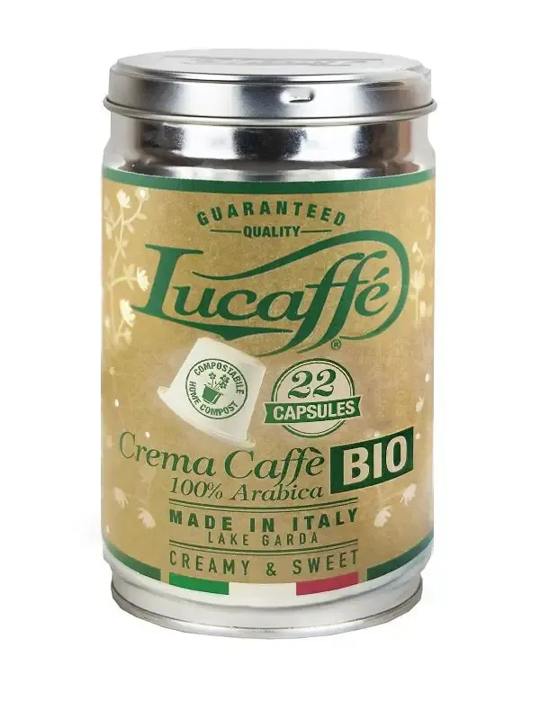 Lucaffe Crema Caffe Bio 100% Arabica Nespresso капсули 22 бр.