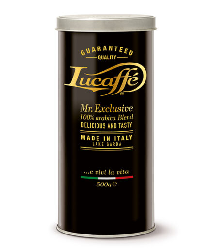 LUCAFFE MR.EXCLUSIVE 100 % arabica - 500 гр. зърна в метална кутия